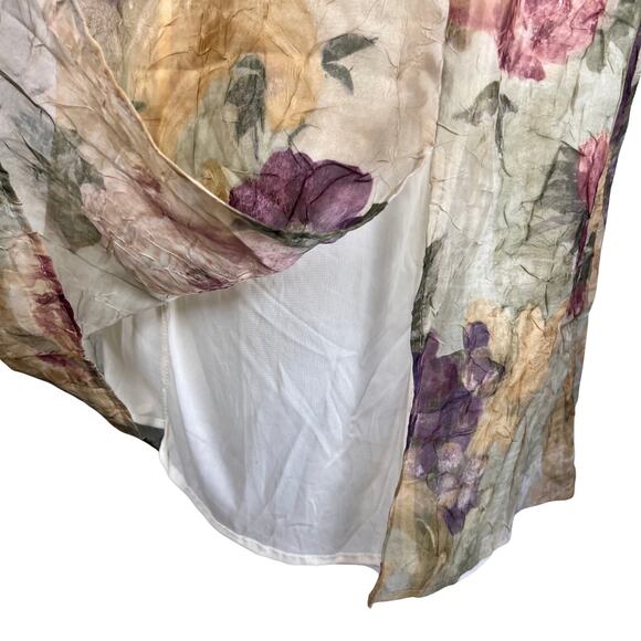 Stephanie Andrews Vintage Floral Maxi Dress Fairycore Cottagecore Size 12 - Picture 9 of 12